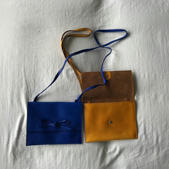 GAP Leather Crossbody Bags | (1) Blue (1) Mustard Yellow - Picture 13 of 14
